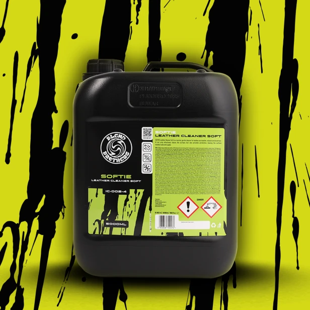 Profesjonalna chemia do czyszczenia tapicerki skórzanej 5000ml – Softie Leather Cleaner dla studiów auto detailingu.