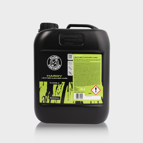 Silny środek do czyszczenia mocno zabrudzonej skóry Hardy Leather Cleaner 5L – profesjonalny kanister z odbiciem.