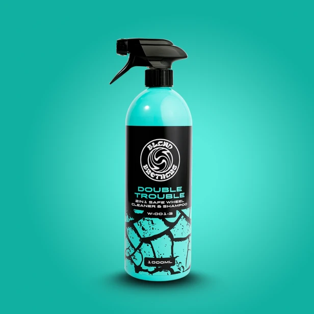 Wydajny płyn do mycia felg Double Trouble 1L – bezpieczny wheel cleaner dla profesjonalistów