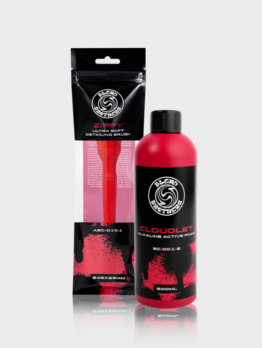 Zestaw piana aktywna do mycia auta Cloudlet 500ml i akcesorium Zippy do pre wash.