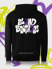 Bluza urodzinowa Blend Brothers na 3 urodziny marki. Limitowany drop. Czarna bluzaa na jasnym tle z elementami graffiti. Pokazanie bluzy z tyłu.