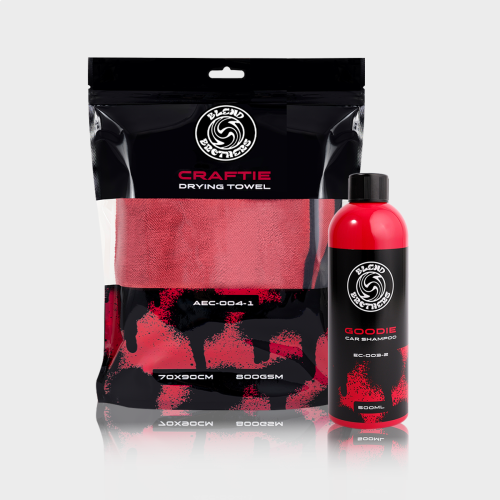 zestaw do mycia auta Goodie Car Shampoo 500ml i ręcznik CRAFTIE do osuszania lakieru