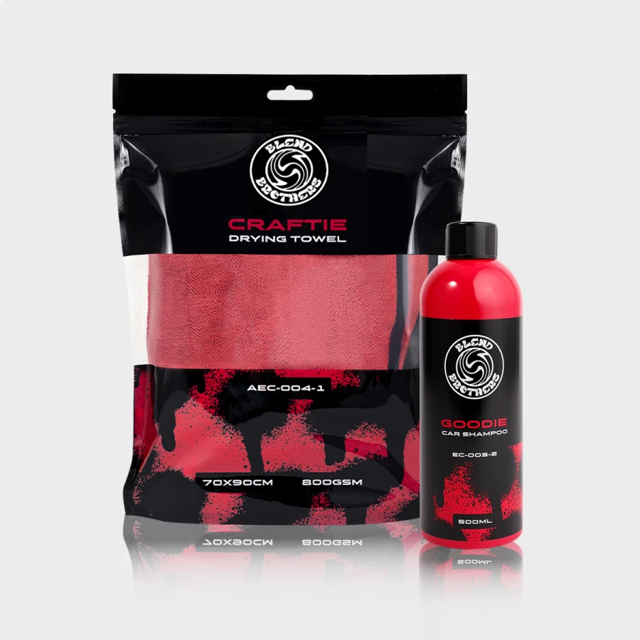 zestaw do mycia auta Goodie Car Shampoo 500ml i ręcznik CRAFTIE do osuszania lakieru